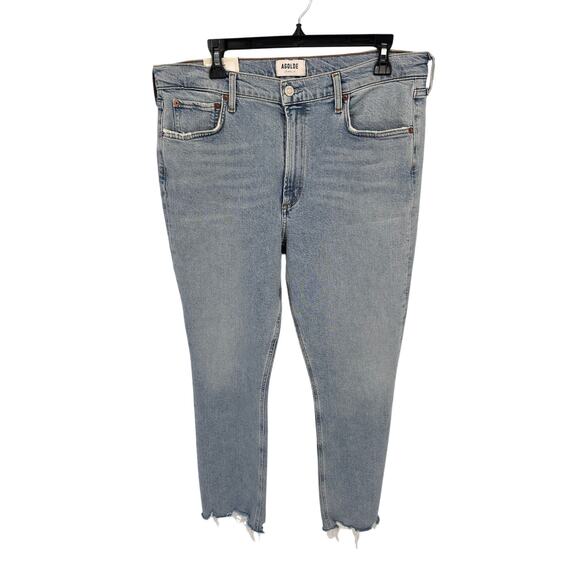 AGOLDE NWT Merrell Mid-Rise Straight Leg Denim Jeans in Astray // 32 - Picture 4 of 15